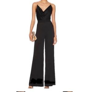 Jason Wu Emmett Jumpsuit. Gold Rhinestone Link Strap. Black. Medium. #607 NWT